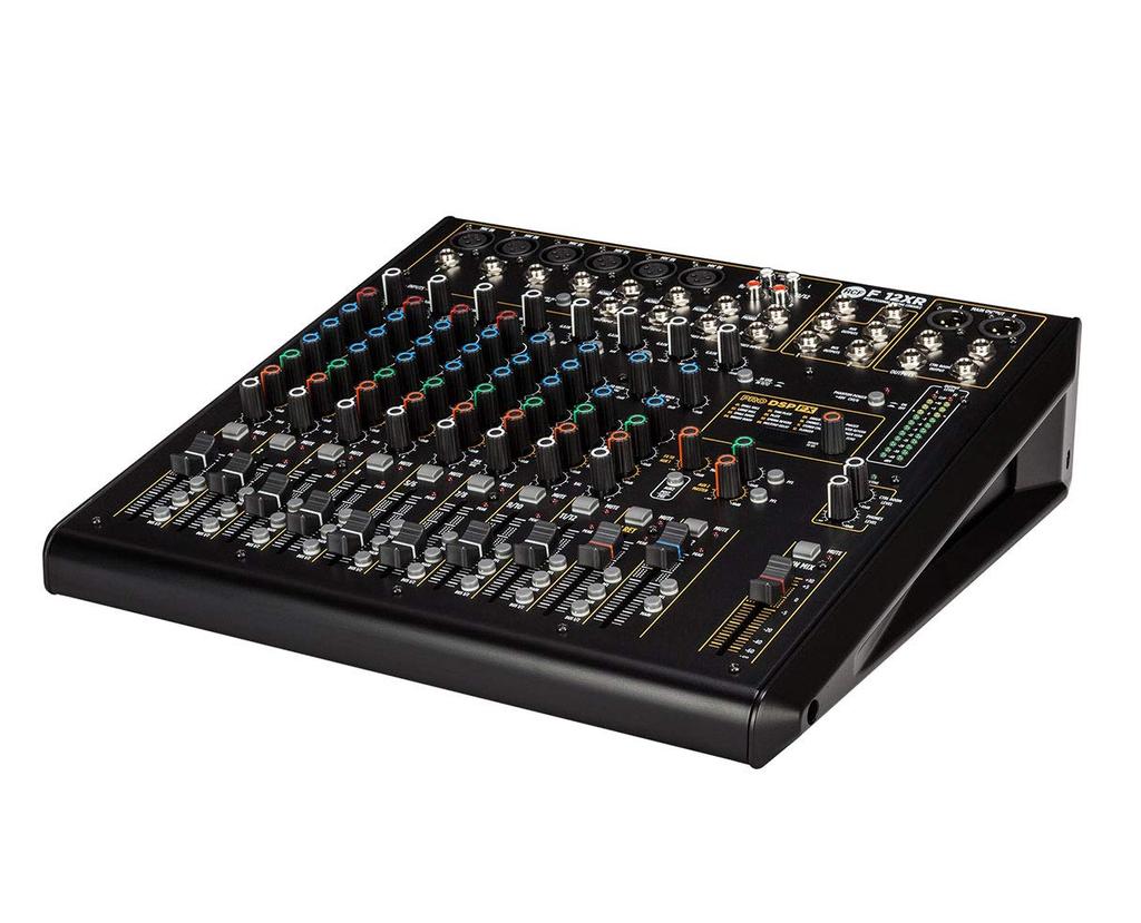RCF USB interface effector 12CH mixing console F12XR black 2×2 & built-in