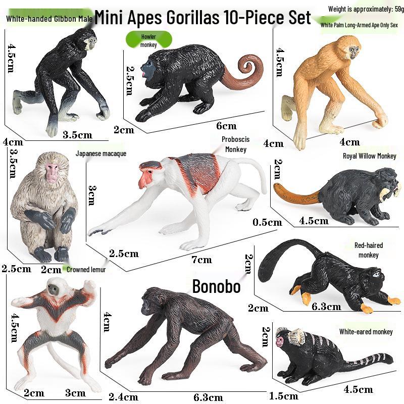 Large Red Orangutan Monkey Model - Cognitive Children's Zoo Gift