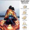 1pc Panda Warrior Blanket Lightweight Flannel Blanket Throw Blanket For Sofa, Bed, Travel, Camping, Livingroom, Couch, Chair, And Bed yy2509026135