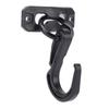 5 Pcs Curved Hook Fasteners Alloy Heavy Duty Multifunctional Arc Hooks for Outdoor with Screws Black
