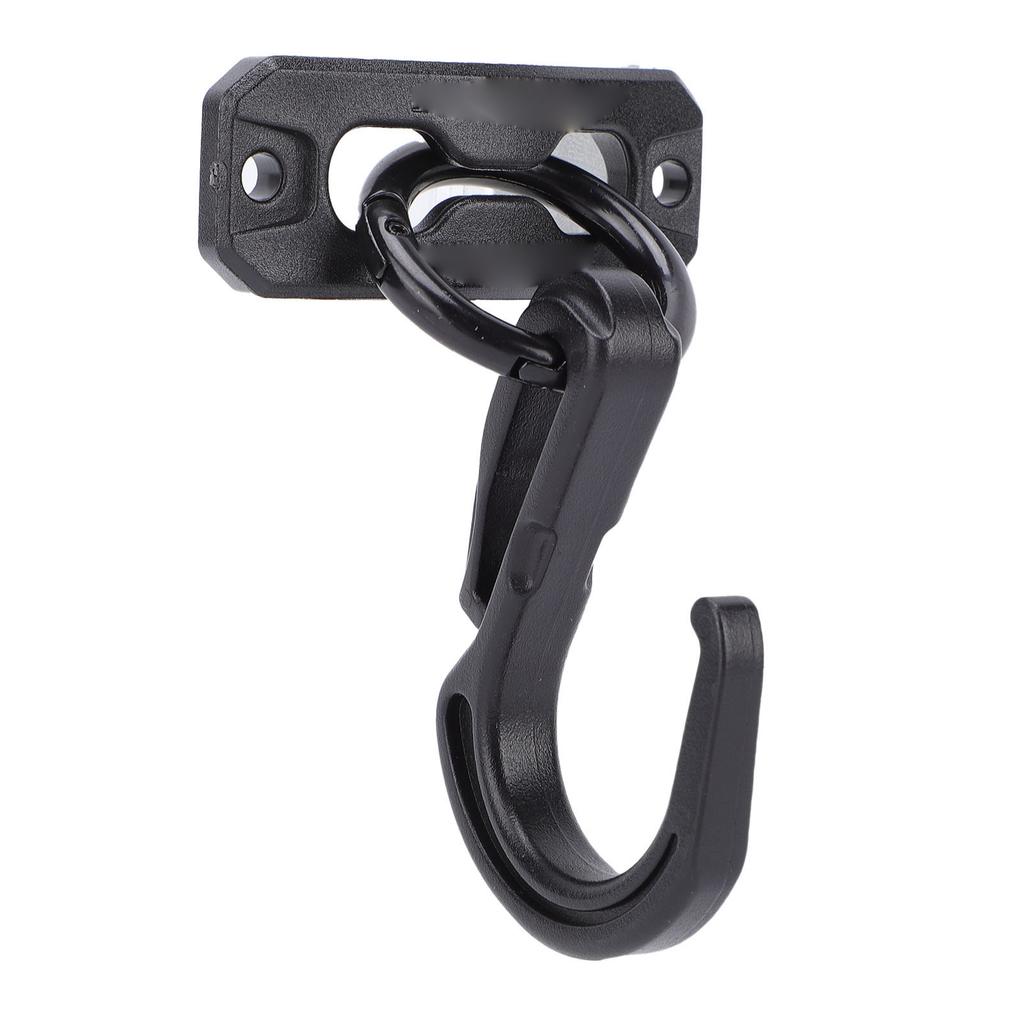 5 Pcs Curved Hook Fasteners Alloy Heavy Duty Multifunctional Arc Hooks for Outdoor with Screws Black