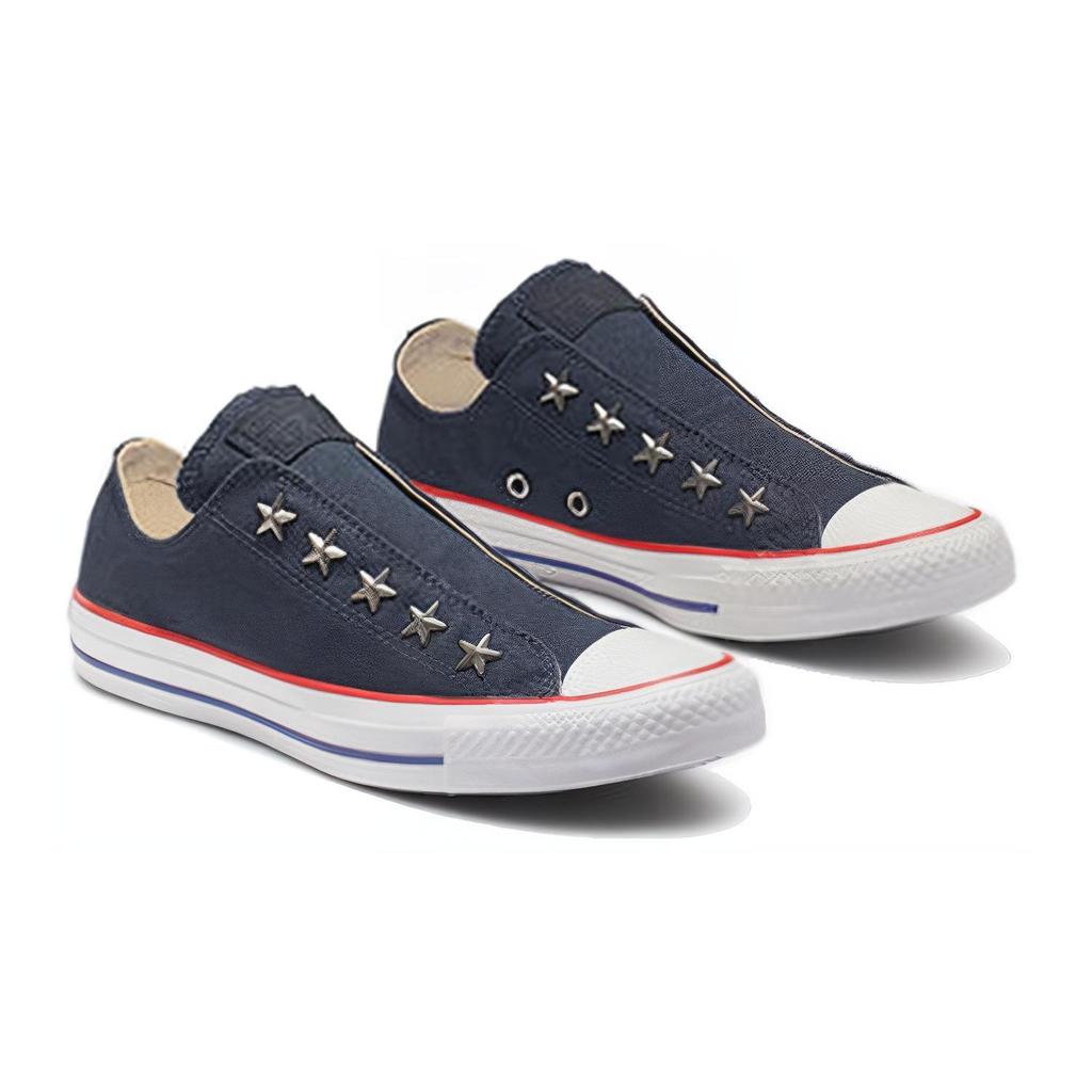 Converse Низкие кеды Chuck Taylor из парусины Женские кеды Темно-синие 564972C