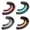 Chrysanthemum Pattern Shock-Absorbing Gradient Bicycle Handlebar Tape - Breathable, Two-Tone, Wear-Resistant PU for Road Bikes.