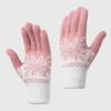 Christmas Gift Women Snow Pattern Thick Thermal Touchscreen Winter Windproof Knitted Warm Gloves