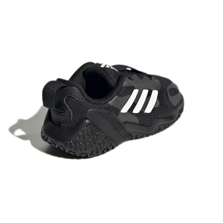 Adidas 4Uture Rnr Ac I Slip Resistant Abrasion Resistant Low top Running Shoes Black White Infant And Toddler FZ5409