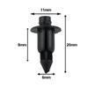 100pcs 6mm Hole Dia ATV Plastic Push In Type Rivets Fastener Pin Clips Fairing Fender For Suzuki Hayabusa GSXR 1300/1000/750/600