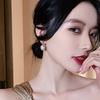Модные Классические Опаловые Серьги-Подвески Овальной Формы Для Женщин Мужчин Винтажные Минималистичные Серьги с Горным Хрусталем Геометрические Полые Круглые Серьги Вечерние Украшения