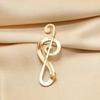Музыкальный инструмент Восьмая нота Значок Цинковый сплав Арфа Креативные значки Скрипичный ключ Украшение для рюкзака