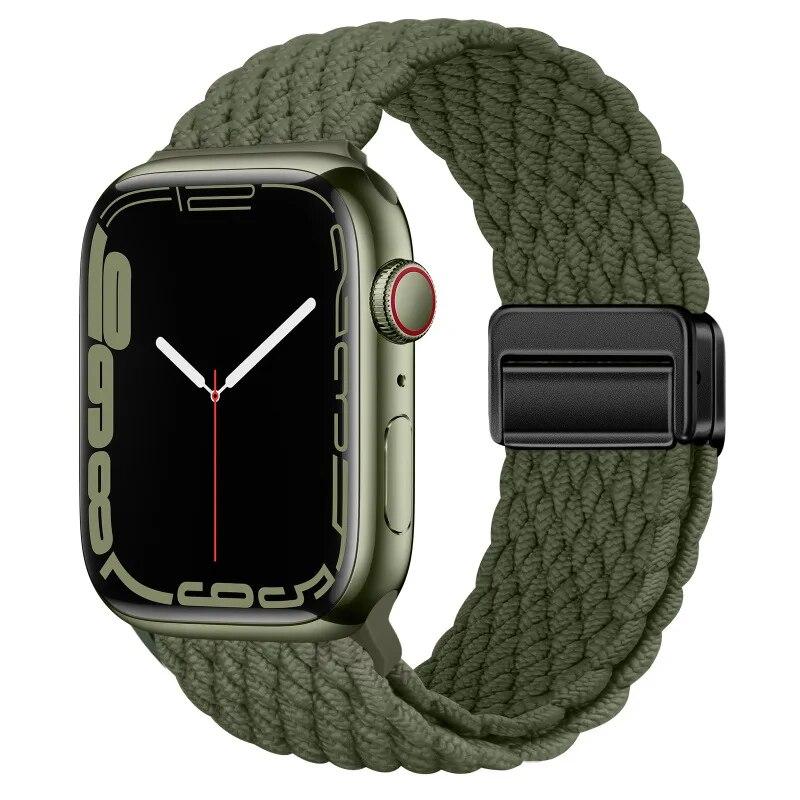 Нейлоновый ремешок для Apple Watch 44 мм, 45 мм, 49 мм, 42 мм, 38 мм, 40 мм, 41 мм, ремешок для часов, браслет для iWatch Series Ultra 9, 8, 7, 6, 5, 4 SE, 3 ремешка