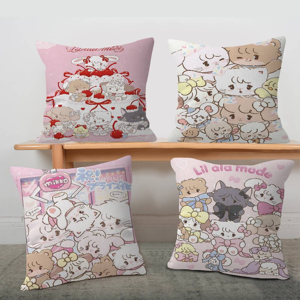 Japan Mmikko CCharacters Pillow Gift Home Office Decoration Pillow Bedroom Sofa Car Cushion CoverPillow Case