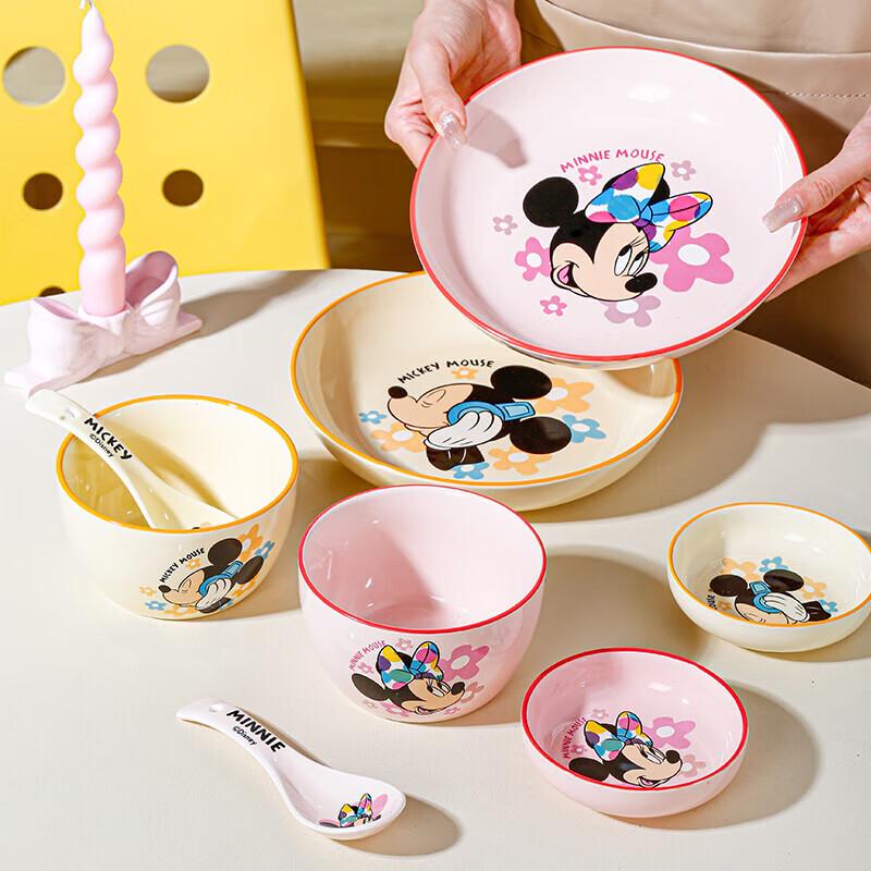 Disney Красочная керамическая посуда Микки и друзья