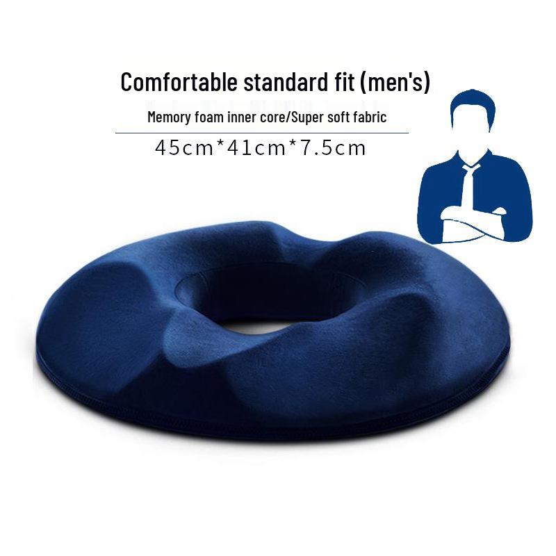 Memory Foam Breathable Cushion for Office Chair and Car - Relieves Long Sitting Discomfort