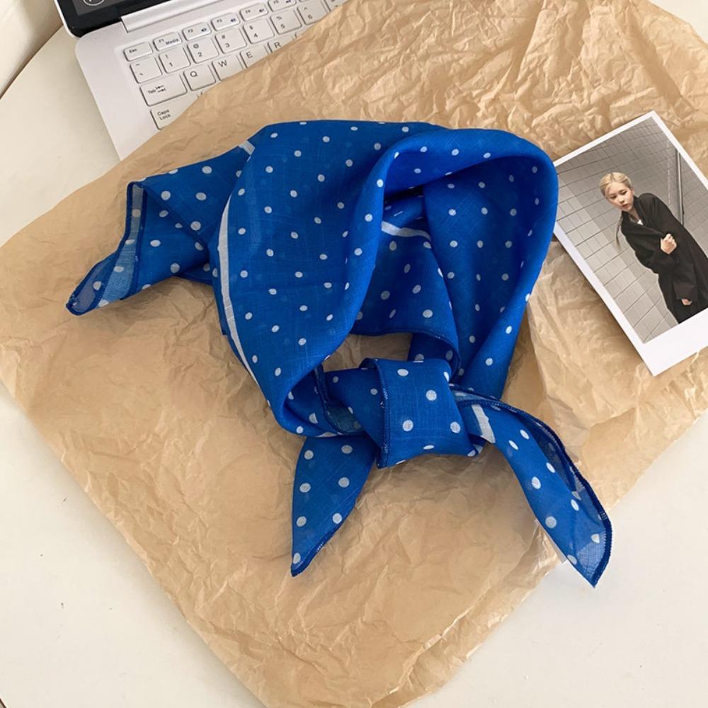 Шелковый летний треугольный платок в пасторальном стиле женская повязка для волос винтажный свежий цветочный ободок для путешествий