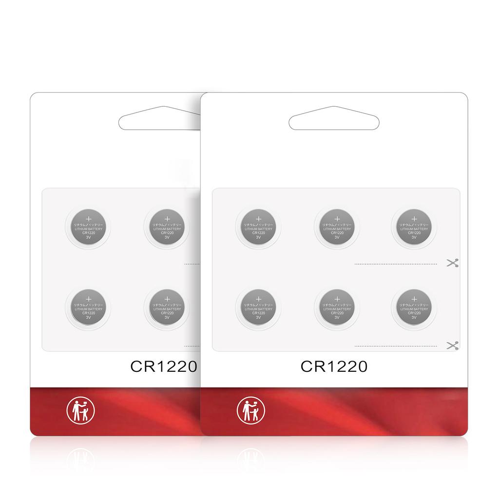 1 лист(6шт) CR1220 Батарейка-таблетка 3 В для автомобильных пультов дистанционного управления часами и весами