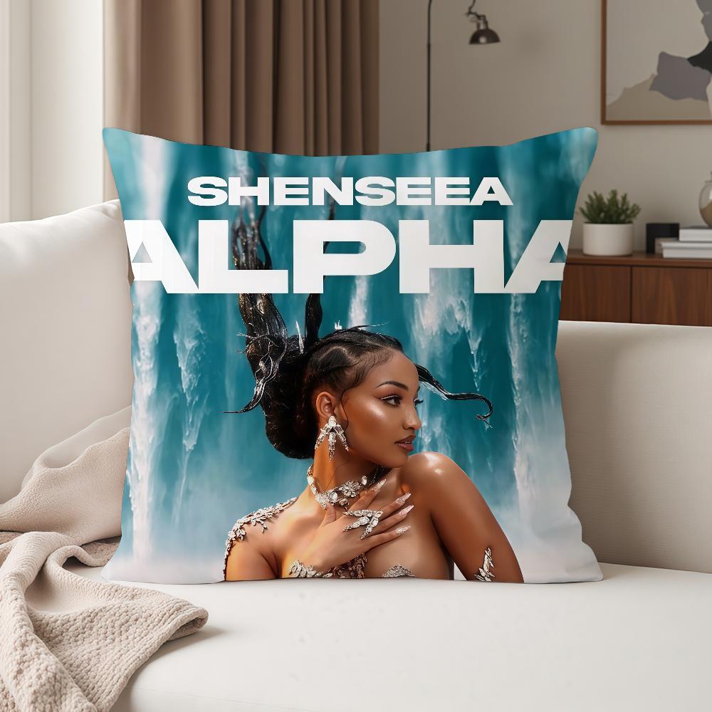 Singer SShenseea Never Gets Late Here Pillow Case Suitable For Bedrooms Living Rooms Cars Home Decoration