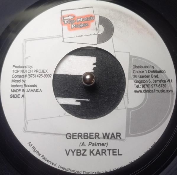 7-дюймовая пластинка VYBZ KARTEL Gerber War NONE TOP NOTCH PROJE Ямайка Регги Ска Даб Б/у