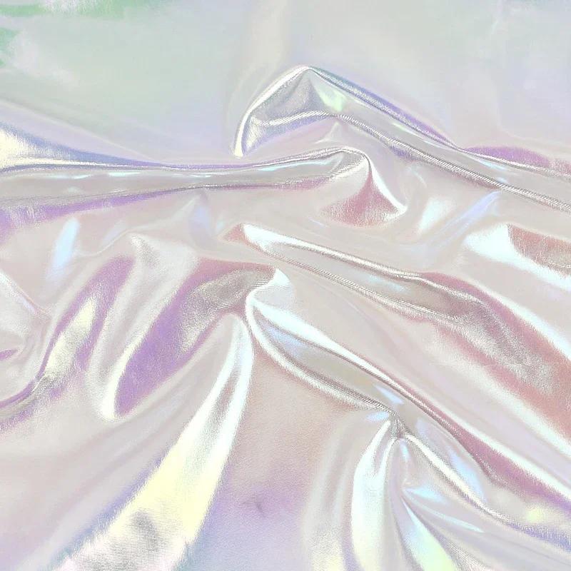 45/90*145cm DIY Sew Accessories Glitter Spandex Stretch Fabrics Colored Elastic Sewing Cloth Dresses Cosplay Decoration Fabric