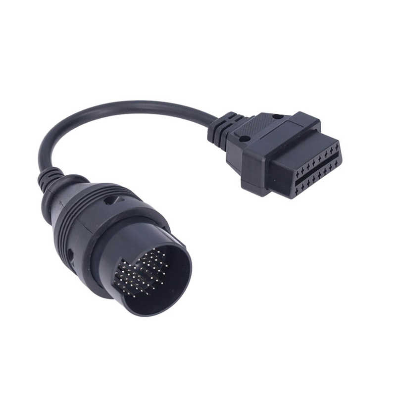 Diagnostic Adaptor Black Round OBD2 38Pin Cable for