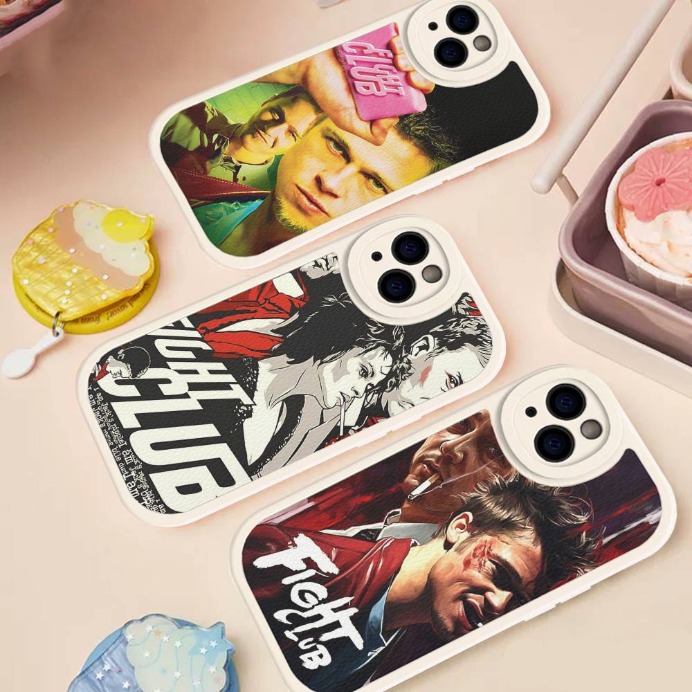 M-Movie F-Fight Club Phone Cover For IPhone 16 15 14 13 12 11 Pro Max Plus Leather Soft Case