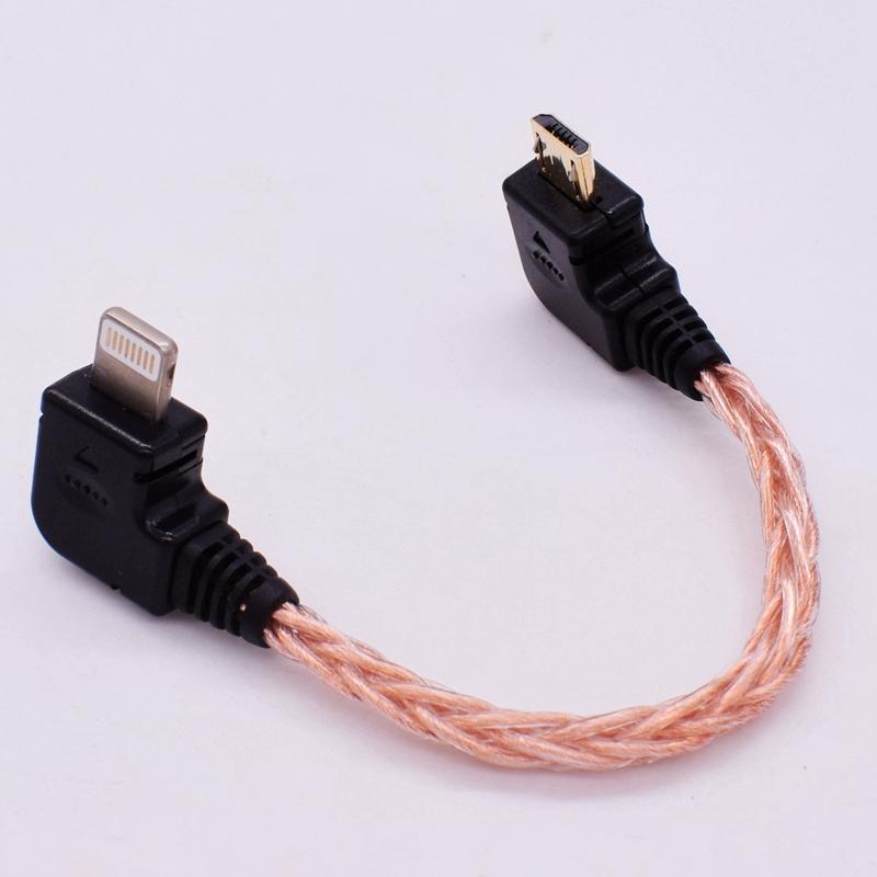USB Type-C to Micro USB Decoding Cabe for Android Moblie Phone Connect HUGO MOJO PHA3 DSD to DAC OTG Audio Cable