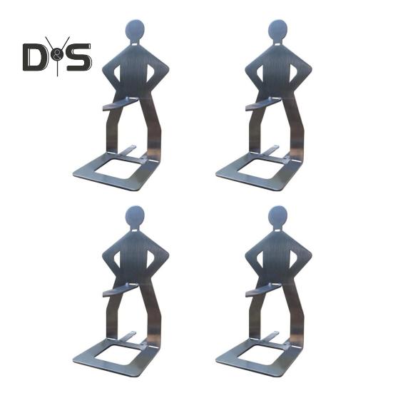 Стойка для гриля из нержавеющей стали для барбекю и сосисок, стойка для жарки хот-догов в форме человека, многоцелевая подставка с антипригарным покрытием, держатель для фрикаделек