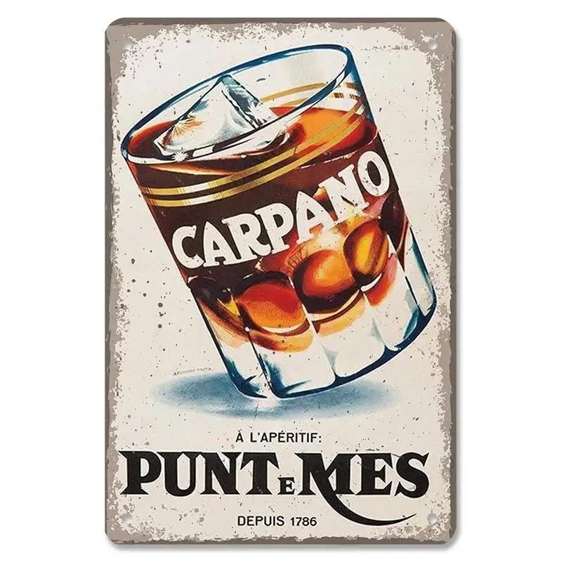 Vintage Bar Whisky Plaque Metal Club Tin Metal Logo Badge Girl Decor Garage Club Bar Men's Cave Bar Cafe Wall Decoration