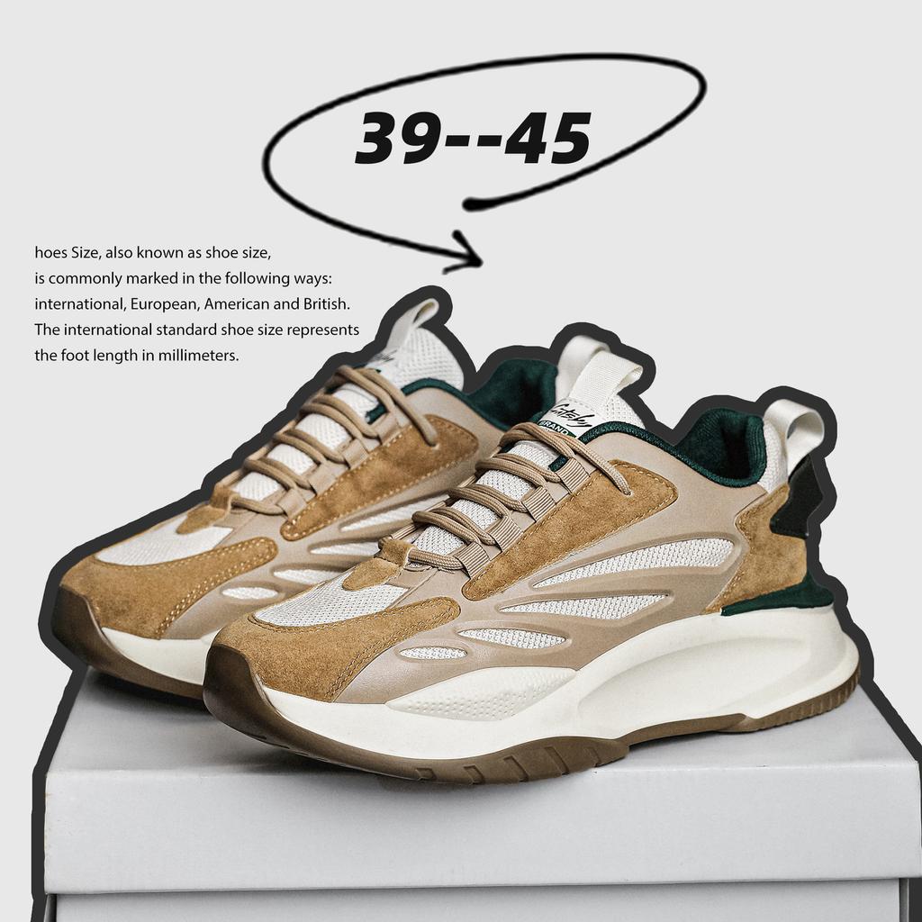2024 Новые мужские туфли на платформе Удобные дышащие повседневные туфли Легкие спортивные кроссовки со шнуровкой в стиле пэчворк Tenis Masculino