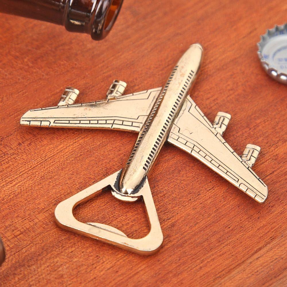 Airplane Shaped Creative Antique Bottle Opener Kitchen Tool Can Opener Beer Screwdriver