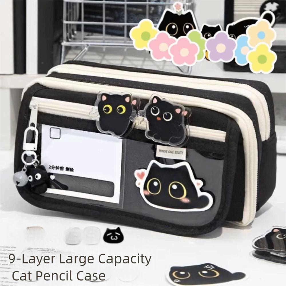 Large Capacity Pencil Case Transparent Pencil Box High Quality Stationery Organizer School Office