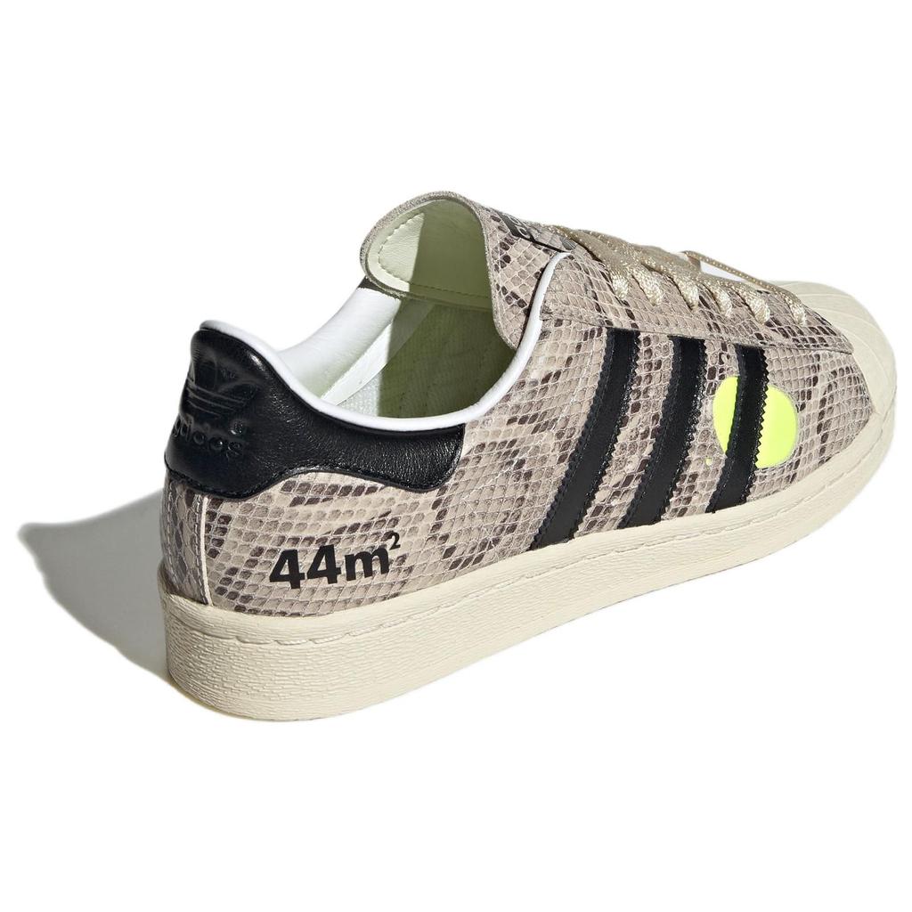 Кроссовки унисекс Face Studios x adidas Superstar 82 Bliss кремовые, основные черные, кремово-белые IG4124