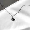 Black Butterfly Cool Style Versatile Simple Necklace Temperament Student Female Collarbone Chain