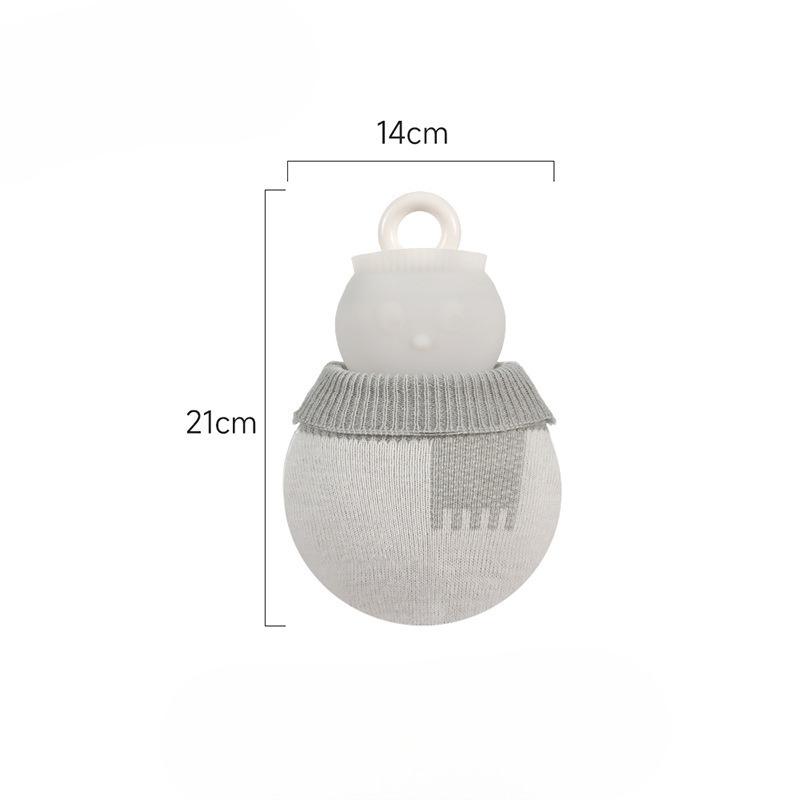 Офисная грелка, наполненная водой, утолщенная взрывозащищенная, милая маленькая силиконовая грелка-снеговик для женщин