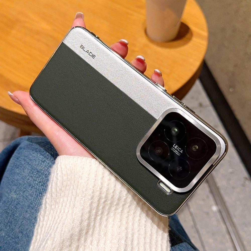 Для Xiaomi 15 Чехол Сращивание ПУ Кожа+ТПУ Гальваническое Покрытие Чехол для Телефона