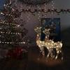 VidaXL 2x Christmas Reindeer Decorations Christmas Ornament Luminous Reindeer Party Decoration Home Interior Acrylic 120 Cm 3154351