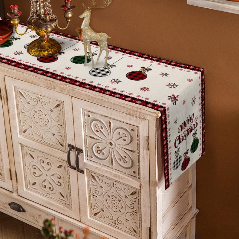 Рождественская елка, Рождественский бал, вечеринка, фестиваль, дорожка для стола, кухонный стол, флаг, скатерть, праздничные салфетки, крышка стола с принтом