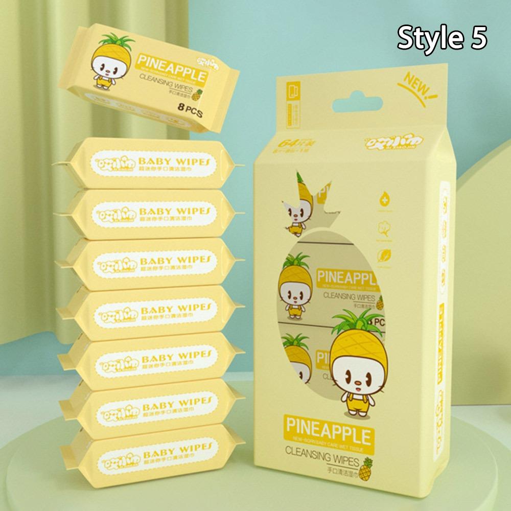 Large Pack Baby Wet Wipes Soft Mini Portable Wipes New Freshing Cleaning Wipes Babies