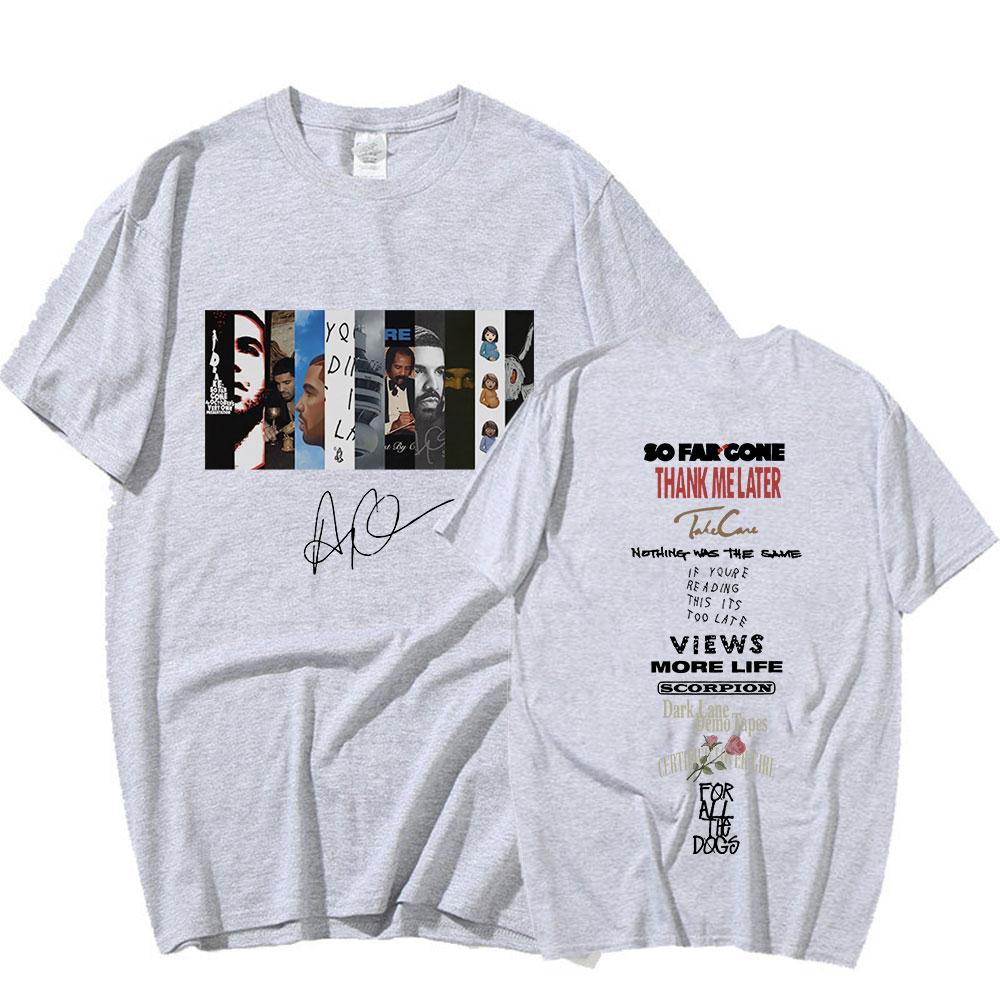 Rapper Drake Music Album Graphic T Shirt Unisex Unisex Hip Hop Vintage Aesthetic Short Sleeve Oversized TShirts Harajuku Streetwear
