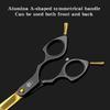 Professional 6.5 Inch Pet Grooming Curved Scissors 25 Degree Upward Thinning Shears for Dogs Cats