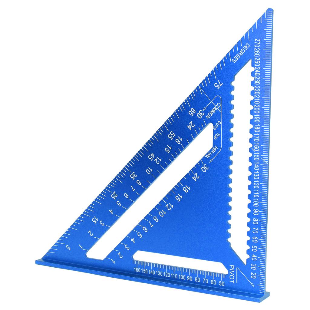 12-дюймовый стропильный угольник 45 90 градусов плотницкий треугольный линейка алюминиевый сплав деревообработка метрическая