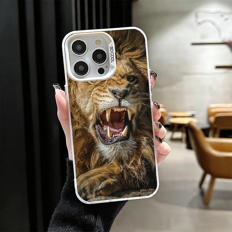 Lion Male Man King Shockproof Phone Case for iPhone 17 Air 16 16E 15 Pro Max 14 Plus 13 Mini 12 Back Cover Anti Fall Fundas