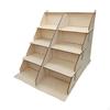 Greeting Card Display Stand Holder Postcard Multifunctional Wooden Rack for