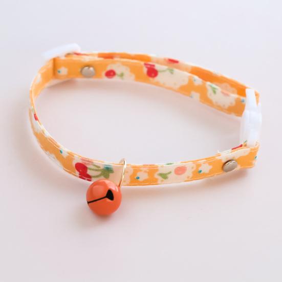 Ожерелье для домашних животных Фруктовый узор Регулируется Безопасно для кожи Легко носить Износостойкий Хлопок Домашнее животное