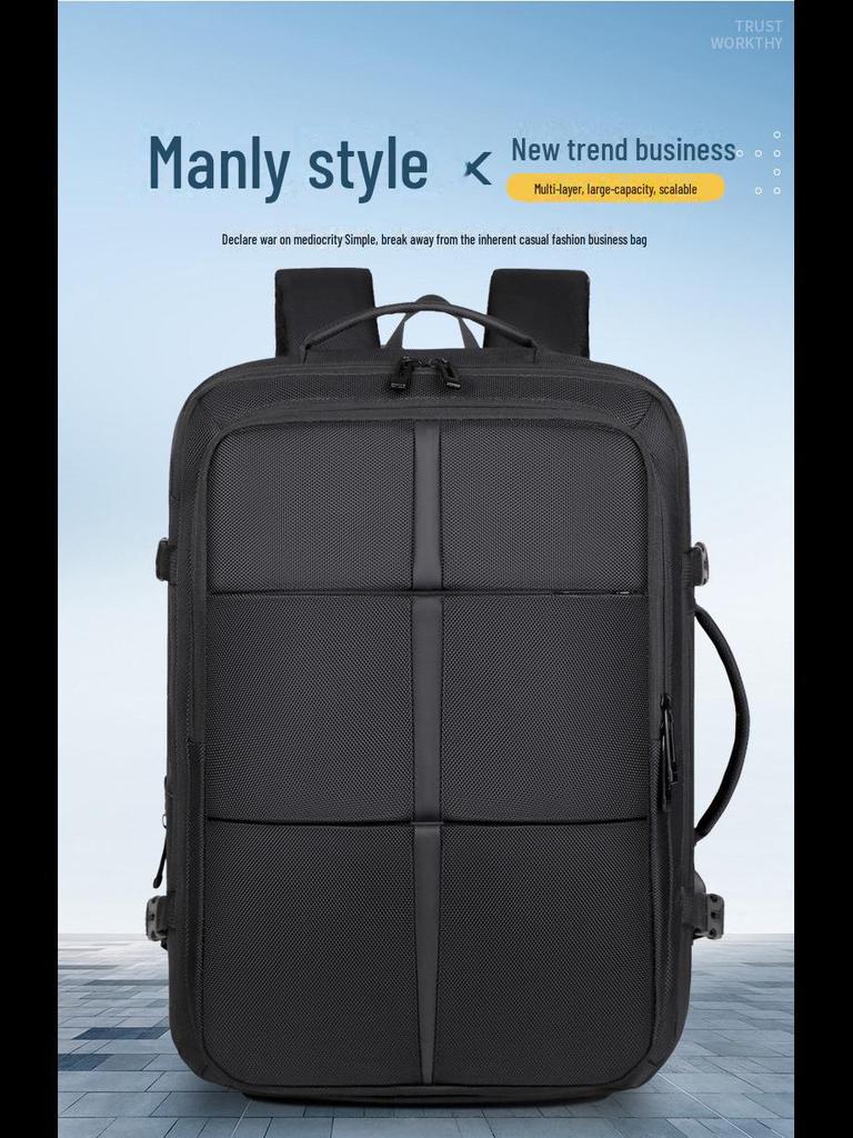 Расширяемый 180° Многофункциональный рюкзак для путешествий и работы