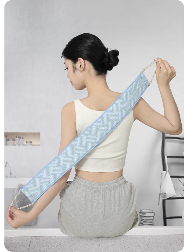 Rubbing back strip with strong mud, women's special medium fine sand household back scrubbing towel
