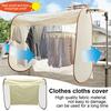 Чехол для одежды Защита от пыли и дождя Складная конструкция Капюшон для одежды для дома и улицы