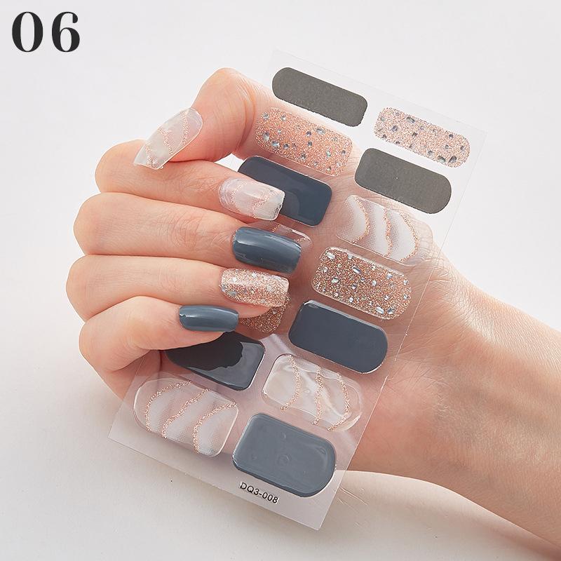 Nail Stickers Nail Polish Self Adhesive Manicure Decoracion Nail Strips Nail Sticker Set Nail Accesoires