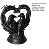 Desktop Gothic Decor 3D Printed Double Raven Ornaments, Dark Style Skull And Love Figurine, Ornament Decorations for Home Desk Bookshelf Halloween