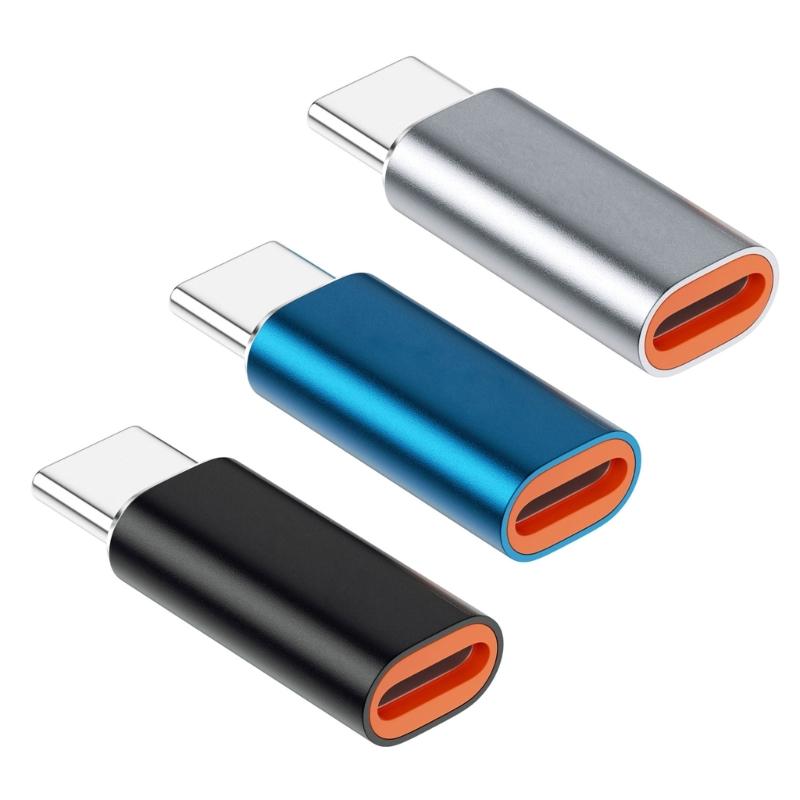 Легкий адаптер-конвертер с разъема Female на USB Type-C Прочный металлический корпус Компактный дизайн для использования в автомобиле Бесшовная зарядка устройств