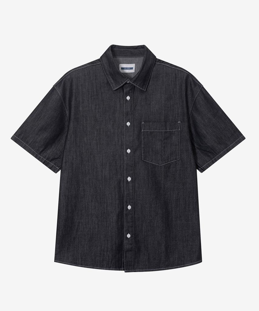 MINDBRIDGE [Set] Linen-Like Denim Shirt Set-Up - 3 Colors