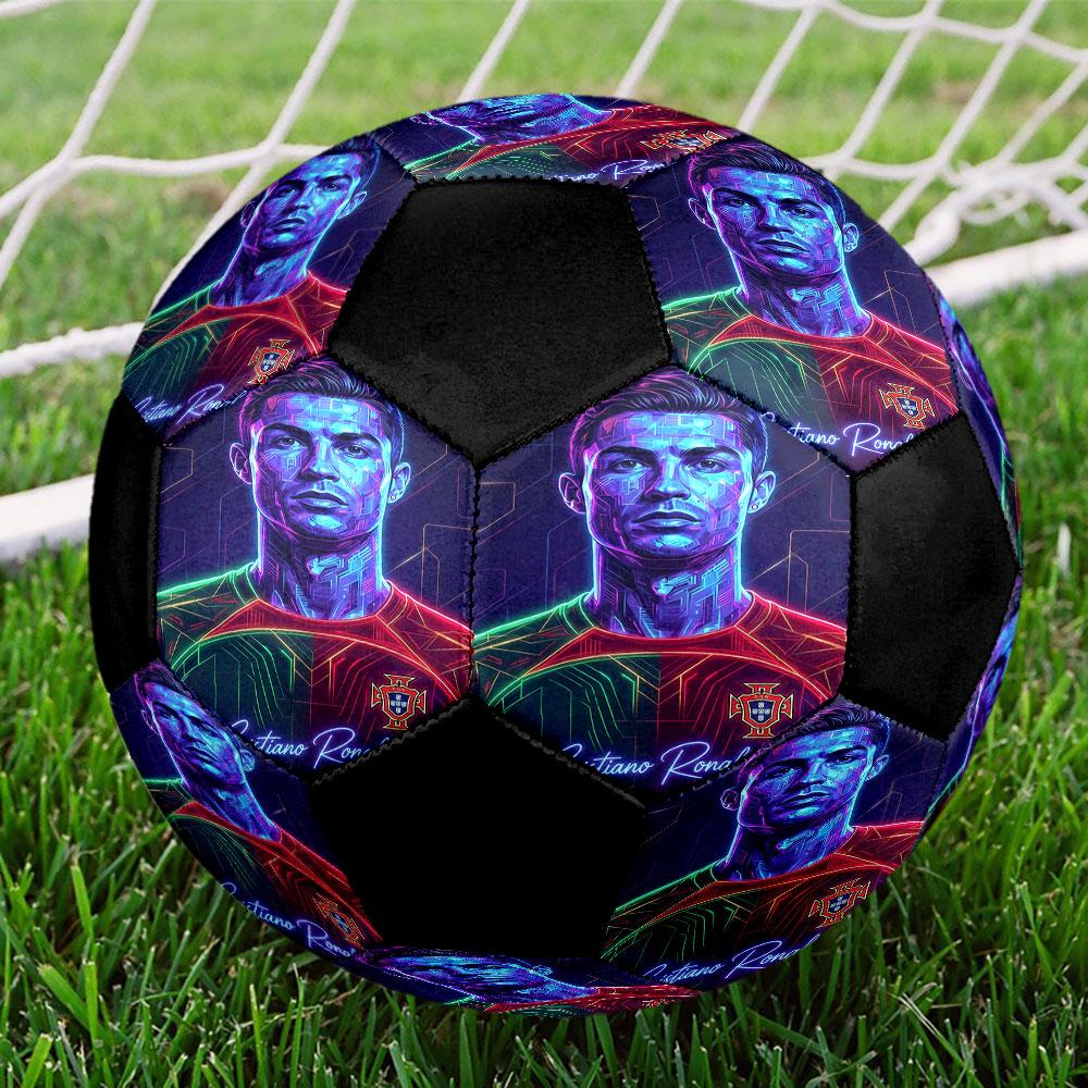 1 шт. Футбольный мяч CR7 Размер 5 Мяч для мини-футбола Модный Цветной Игра на заднем дворе - Отличный Подарок для Спортивных Фанатов HE22